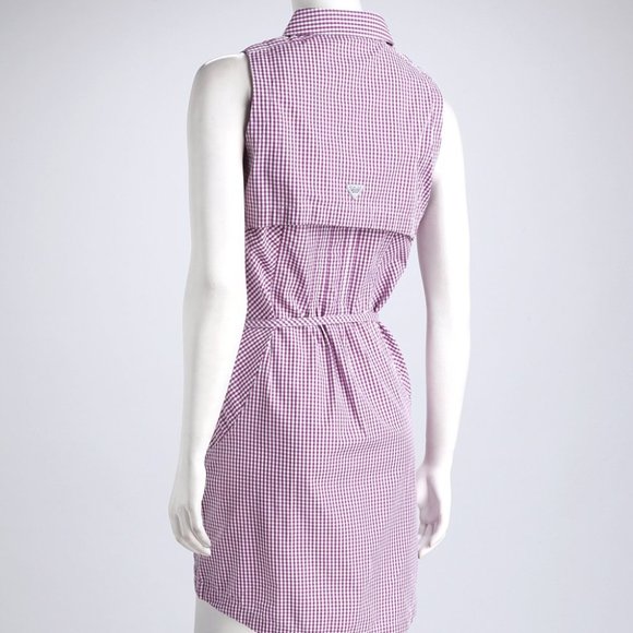 Columbia Dresses & Skirts - Columbia Super Bonehead Gingham purple dress M